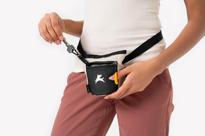 OllyDog Goodie Treat Bag, Dog Treat Pouch, Waist Belt Clip for Hands-Free Training, Magnetic Closure, Dog Training and Behavior Aids, Three Ways to Wear (Palm)