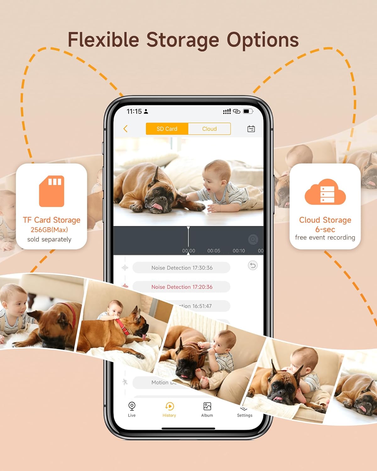 Arenti Baby Monitor 2 Cameras, 2K Smart Baby Camera 2PC with 5-Inch Upgraded Wireless Display 1PC, Super Night Vision, Lullabies, Cry & Motion Detection, Temp & Humidity Sensor, Two Way Audio, ‎Wifi 6