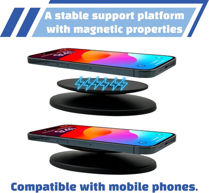 Sintron Smart Display Stand for Show 5 & Show 8 (1st Gen & 2nd Gen) - Adjustable Magnetic Stand Mount with 360 Degree Rotation, Tilt Function and Anti-Slip Base, Compatible with iPhone Models (Black)
