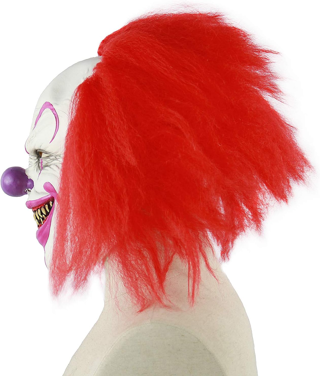 Scary and Sinister Halloween Clown Masks, Costume Cosplay Props, Adult Latex Clown Masks，Horror,Devil