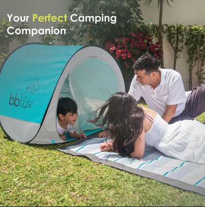 bblüv Sunkitö Pop Up Baby Play Tent and Canopy Sun Shelter with SPF 50 + Mosquito Net, Perfect for Infant at The Beach, Park, Camping or Playroom, Folds Flat for Easy Travel, Carry Bag Included