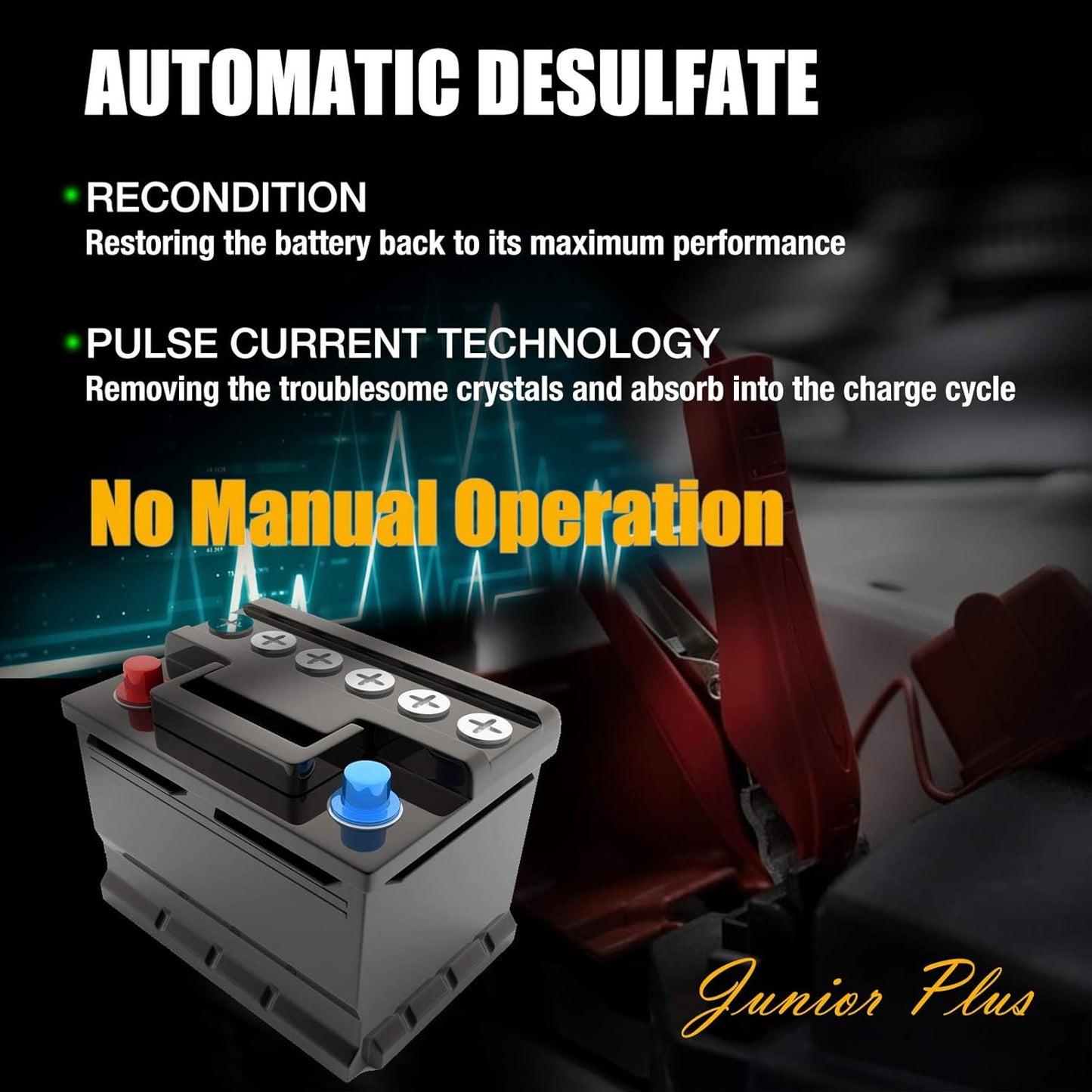 MOTOPOWER MP00205A 12V 800mA Fully Automatic Battery Charger/Maintainer