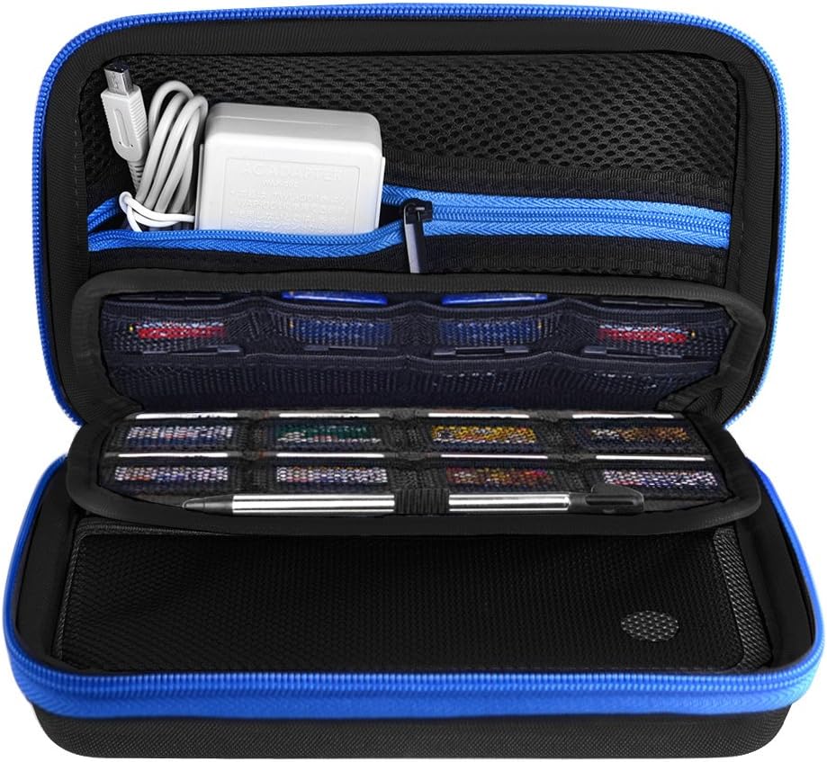 AUSTOR Carrying Case for New 3DS XL, Black and Blue