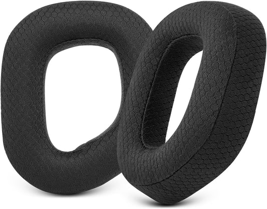 Gvoears Replacement Earpads for Corsair HS 80 RGB Wireless/Wired Gaming Headsets Ear Cushions, Comfortable & Soft Sponge, Breathable Mesh Fabric (Black)