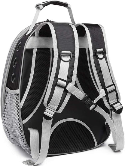 WEVONIGU Front Expandable Cat Backpack Carrier,Fit up to 16 lbs,Pet Carrier Backpack,Space Capsule Astronaut Bubble Window Bag,Cats and Puppies,Airline-Approved,Designed for Travel,Hiking,Walking