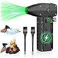 ZasLuke Compressed Air Duster, 300000RPM Cordless Electric Air Blower with Brushless Motor, 8-Gear Adjustable Mini Blower with Fast Charging, Dust Blower for Computer, Keyboard, House, Outdoor and Car
