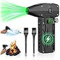 ZasLuke Compressed Air Duster, 300000RPM Cordless Electric Air Blower with Brushless Motor, 8-Gear Adjustable Mini Blower with Fast Charging, Dust Blower for Computer, Keyboard, House, Outdoor and Car