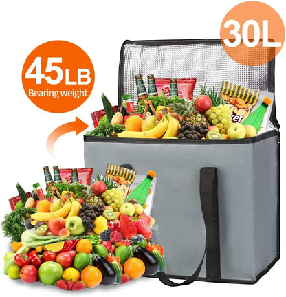 Purilite Select™ Insulated Food Delivery Bag – Extra Large Thermal Carrier for Hot &amp; Cold Food Transport
