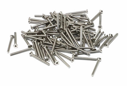 iexcell 5 Pcs M8 x 80mm Thread Pitch 1.25 mm Stainless Steel 304 Hex Socket Flat Head Cap Screws Bolts Kit