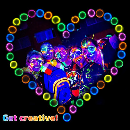 200 PCS Glow Sticks Bulk 8" Glowsticks, Glow Stick Bracelets Necklaces, Glow Party Supplies, Neon Glow Sticks, Glow in the Dark, Glowsticks Party Favors Light-up, Christmas, Easter