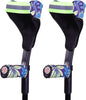 Forearm Crutch Pads and Hand Grip Covers for Open Cuff Crutches