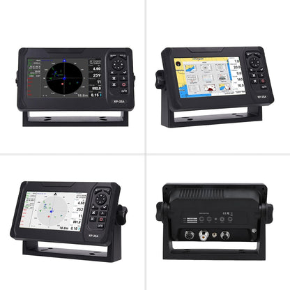 Xiuganpo Chart Plotter Marine, IP66 Waterproof Marine Plotter Marine Navigator with 5in Color TFT LCD Screen, Accurate Fish Finders Depth Finders for Boats, Safety Alarm System, Xiuganpou2qnid569t