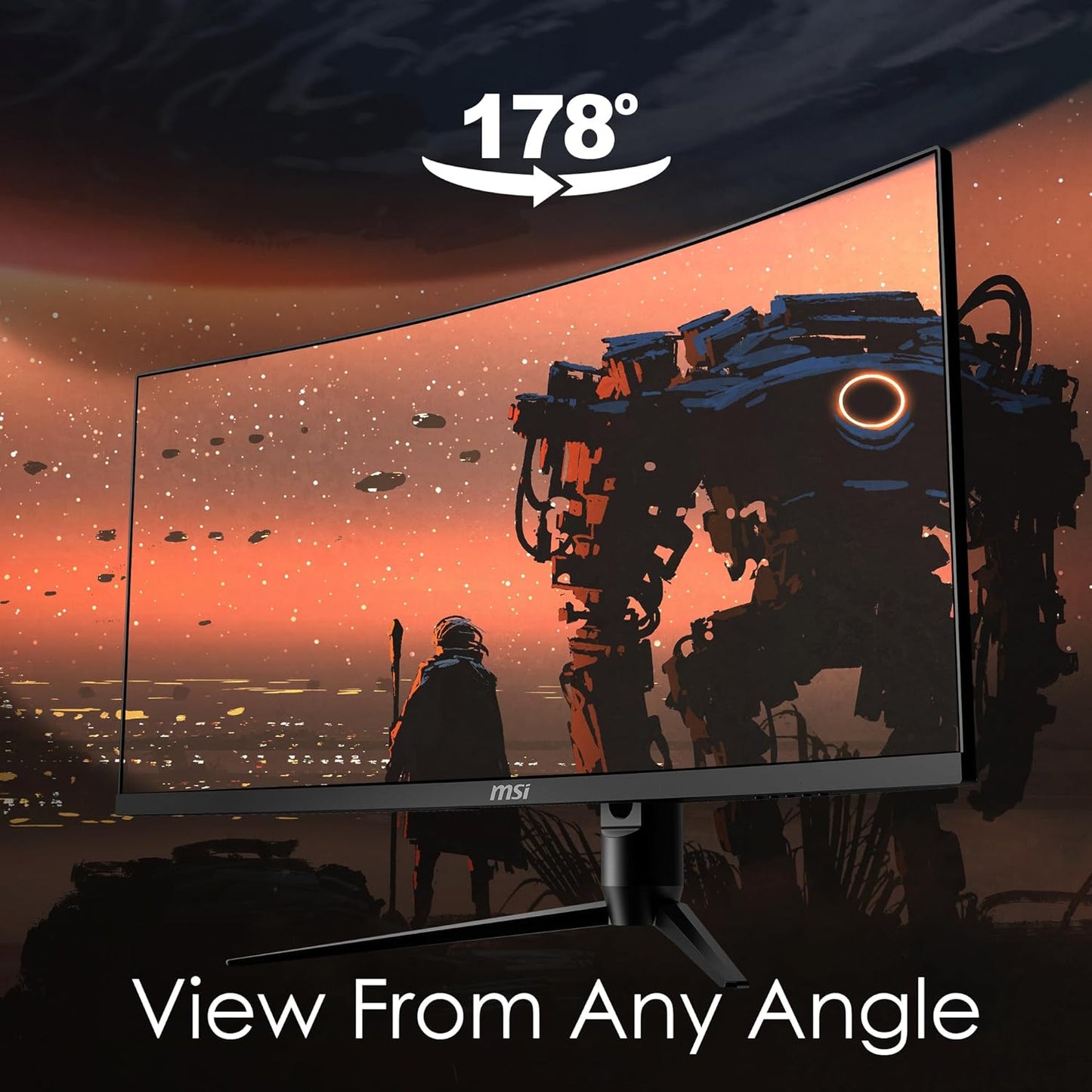 MSI Optix MAG342CQR 1500R Curvature 21:9 Aspect Ratio Narrow Bezel 1ms 3440x1440(UWQHD) 144Hz Refresh Rate Tilt/Swivel/Height/Pivot Adjustment 34" AMD Freesync Gaming Curved Monitor, Black, Pack of 1