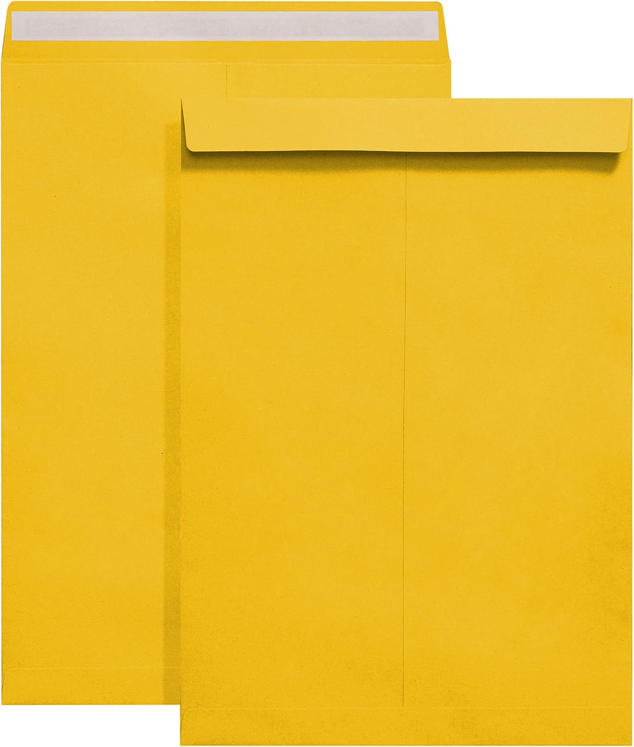 Tanshuqin 9" x 12.75" Self-Seal Catalog Envelopes 32lb Kraft Envelopes for Invitation Cards, Organizing and Storage, Pictures, Photos, Documents (100 PCS)