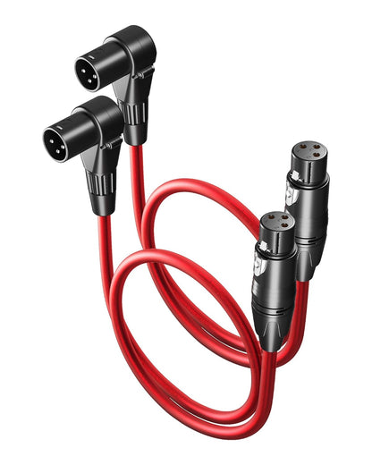 VANDESAIL XLR Cables 25ft 2 Pack, Durable Nylon Braided XLR Microphone Cable, Mic Cable, Shielded and Fully Balanced OFC Male to Female Cord for Recording Mixer Amplifie Speaker Black White