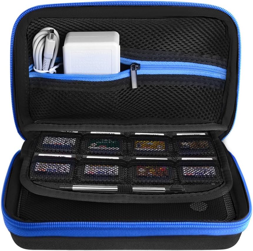AUSTOR Carrying Case for New 3DS XL, Black and Blue