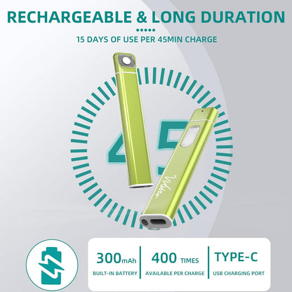 Vibis Insect Bite and Sting Relief, Rechargeable Bug Bite Itch Relief Thing Fast Symptom Relief for Mosquito Bites, Chemical-Free Treatment Natural Relief from Bug and Mosquito Bites Itching - Green