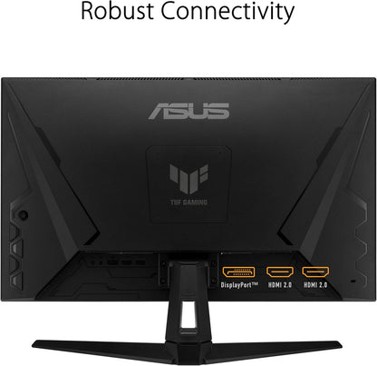 ASUS TUF Gaming 27” 1440P Gaming Monitor (VG27AQM1A) - QHD (2560x1440), 260Hz, 1ms, Fast IPS, ELMB Sync, Freesync Premium, G-Sync compatible, Variable Overdrive, 90%DCI-P3, DisplayHD 400, 3yr warranty