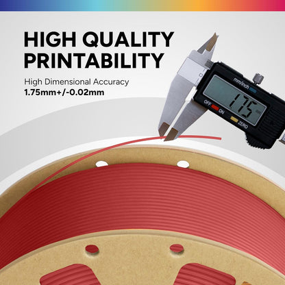 OVERTURE PLA Filament 1.75mm PLA 3D Printer Filament, 1kg Cardboard Spool (2.2lbs), Dimensional Accuracy +/- 0.02mm, Fit Most FDM Printer (Black 1-Pack)