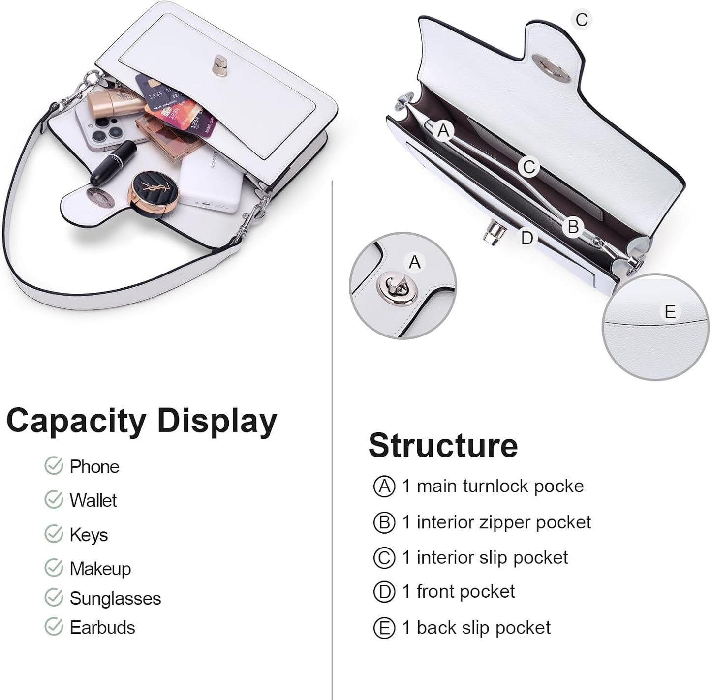 Lexiyat Purses for Women Trendy Crossbody Bags Leather Designer Handbags Travel Shoulder Cherry Bags Charm with 2 Straps