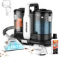 Portable Carpet & Upholstery Spot Cleaner,15Kpa Powerful Suction and Spot Remover, Deep Stain Cleaning for Carpet, Pets, Stairs, Car Seat, Couch, with Dual Size BrushHead and Cleaning Solutions