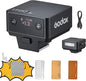 GODOX IT20 S TTL MINI iFlash Camera Flash Light,700+ Flashes & 1.5 s Recycling,6 Stops (1/32 to 1/1 Power),Built in Battery with Magnetic Diffuser & Filter (Black, for Sony)