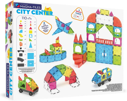 MAGNA-TILES� City Center 110-Piece Magnetic Construction Set, The Original Magnetic Building Brand