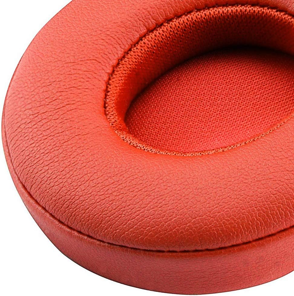 SoloWIT® Ear Pads Cushions Replacement, Earpads for Beats Solo 2 & Solo 3 Wireless On-Ear Headphones with Soft Protein Leather, Stronger Adhesive, Noise Isolation Memory Foam - Black