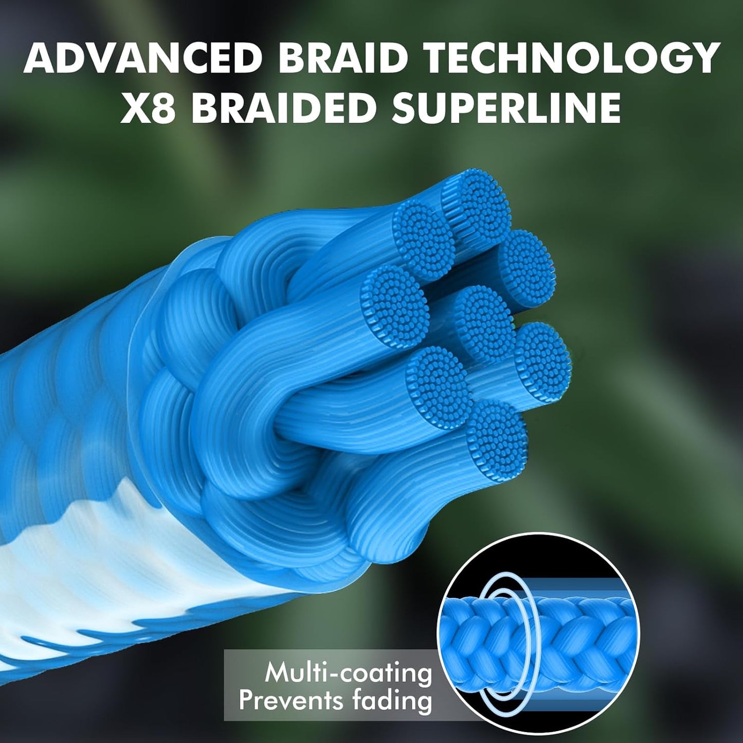 TRUSCEND X8 Braided Fishing Line, Durable and Valuable Braid PE Line for Professionals, More Thinner More Smoother Performance for Casting Well, Must-Have Freshwater Fishing Gear, Fishing Gift for Men