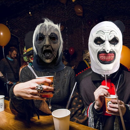 ACBAGI Halloween Mask Costume Old Women Mask Scary Halloween Masks Cosplay mask for adults