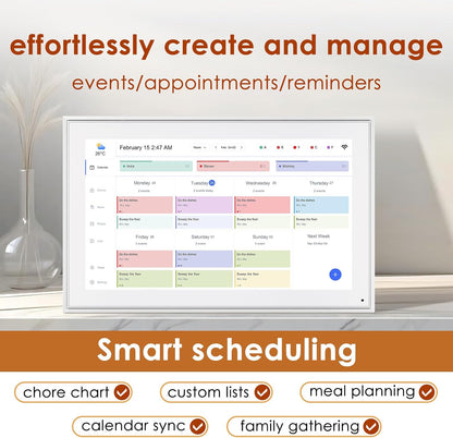 Purilite Select 15.6-Inch Digital Calendar
