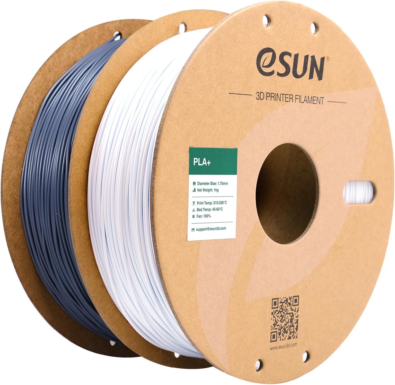 eSUN PLA Plus Filament 1.75mm, PLA Pro PLA+ 3D Printer Filament, Dimensional Accuracy +/- 0.03mm, 2.2 LBS (1KG) Spool 3D Printing Consumables for Most FDM 3D Printers, Black