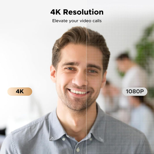 UGREEN 4K Webcam for PC Ultra HD 1080P 60FPS Web Camera with Microphone, Privacy Cover, 70° Fov, PDAF Autofocus, USB A and USB C Adapter, Plug & Play, for Streaming, Conference, Zoom - PuriLite