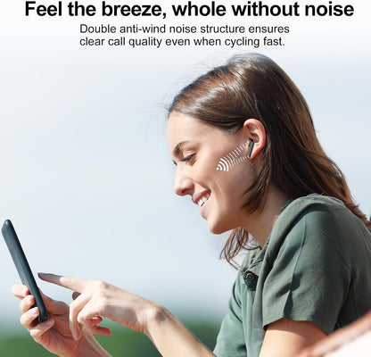 Wireless Earbuds, Bluetooth 5.3 Headphones HiFi Stereo, Mini in-Ear Bluetooth Earbuds, Wireless Earphones with 4 ENC Noise Cancelling Mic, IP7 Waterproof, LED Display, Touch Control Ear Buds, Black