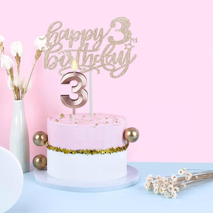 65th Birthday Decorations for Women, Including 65th Birthday Sash and Crown, Cake Topper and Candles, Number Balloons Rose Gold, 65 Year Old Gifts for Women