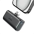 Anker Portable Charger with Built-in Lightning Connector, 5,000mAh MFi Certified 12W Portable Charger, Compatible with iPhone 14/14 Pro / 14 Plus / 14 Pro Max, iPhone 13 and 12 Series