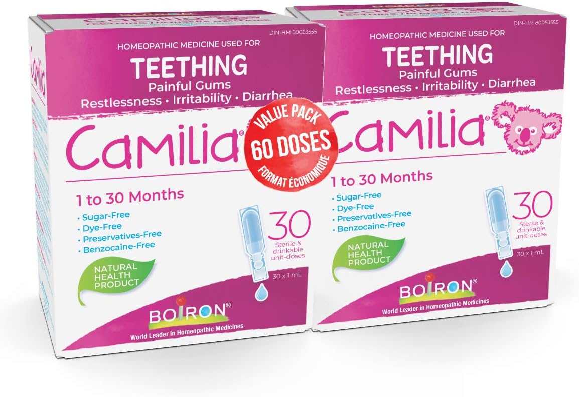 Boiron Camilia Baby Teething Relief Medicine, 30 Count (Pack of 1)