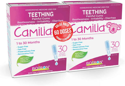 Boiron Camilia Baby Teething Relief Medicine, 30 Count (Pack of 1)