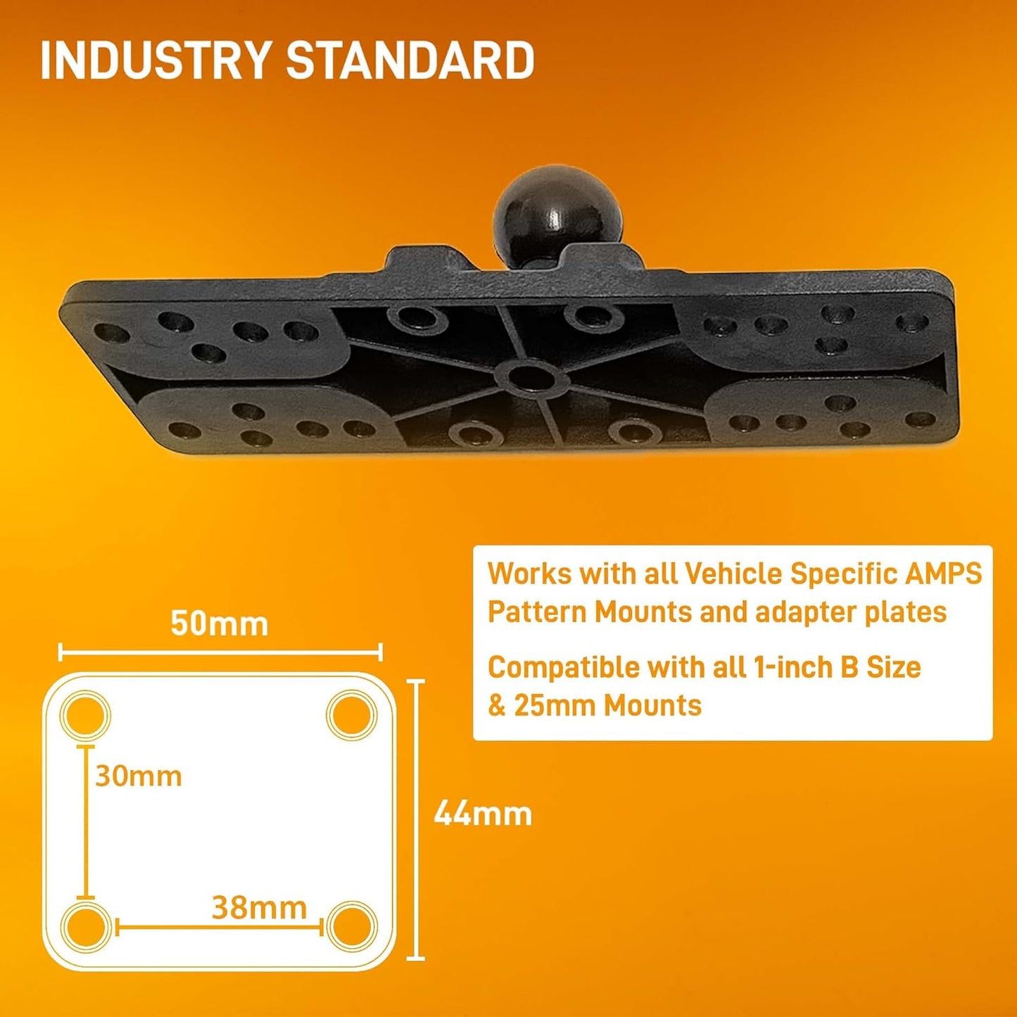 iBOLT Fish Finder IncrediBOLT Clamp Heavy Duty Handlebar/Post/Pole/Rail Mount for Watersports, Kayaking, Fishing, Boating Etc.- Features Universal Marine Fish Finder Equipment Plate