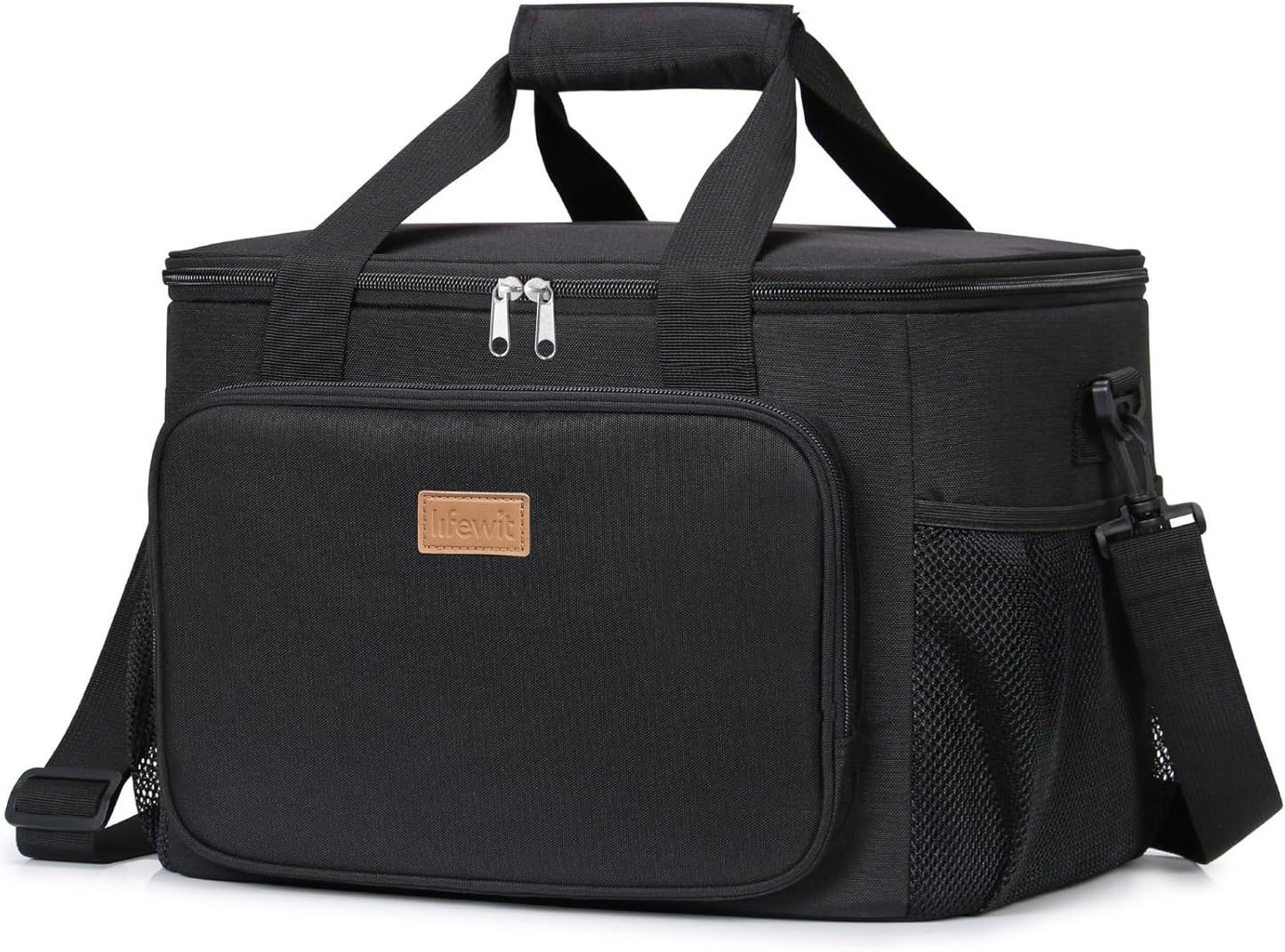 Lifewit Large Lunch Bag Insulated Lunch Box Soft Cooler Cooling Tote for Adult Men Women, Dark Green 12-Can (9L)