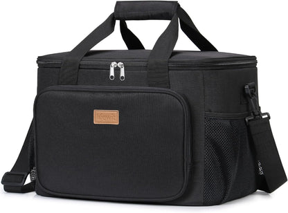 Lifewit Large Lunch Bag Insulated Lunch Box Soft Cooler Cooling Tote for Adult Men Women, Dark Green 12-Can (9L)