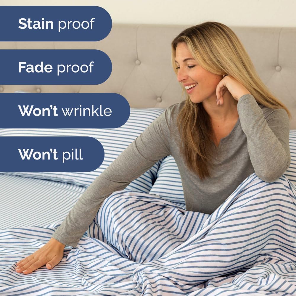 Extra Deep Queen Sheet Set - 6 Piece Breathable & Cooling Sheets - Hotel Luxury Bed Sheets Set - Easy & Secure Fit - Soft, Wrinkle Free & Comfy Sheets Set - White Sheet Set w/Extra Deep Pockets