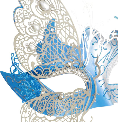 Mysterious Venetian Butterfly Lady Masquerade Halloween Party Mask