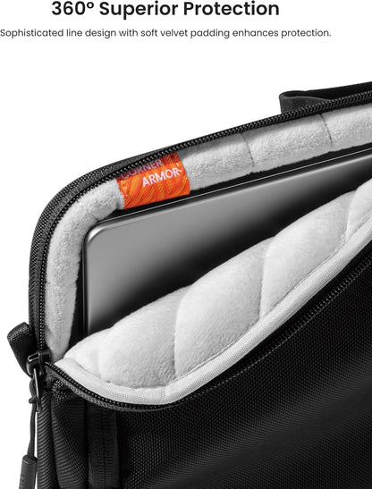 tomtoc 360 Protective Laptop Carrying Case for 16-inch MacBook Pro M4/M3/M2/M1 Pro/Max A3403 A3186 A2991 A2780, Water-resistant Laptop Shoulder Bag fits 15-inch MacBook Air M4 2025, M3/A3114, M2/A2941
