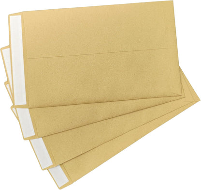 Tanshuqin 9" x 12.75" Self-Seal Catalog Envelopes 32lb Kraft Envelopes for Invitation Cards, Organizing and Storage, Pictures, Photos, Documents (100 PCS)