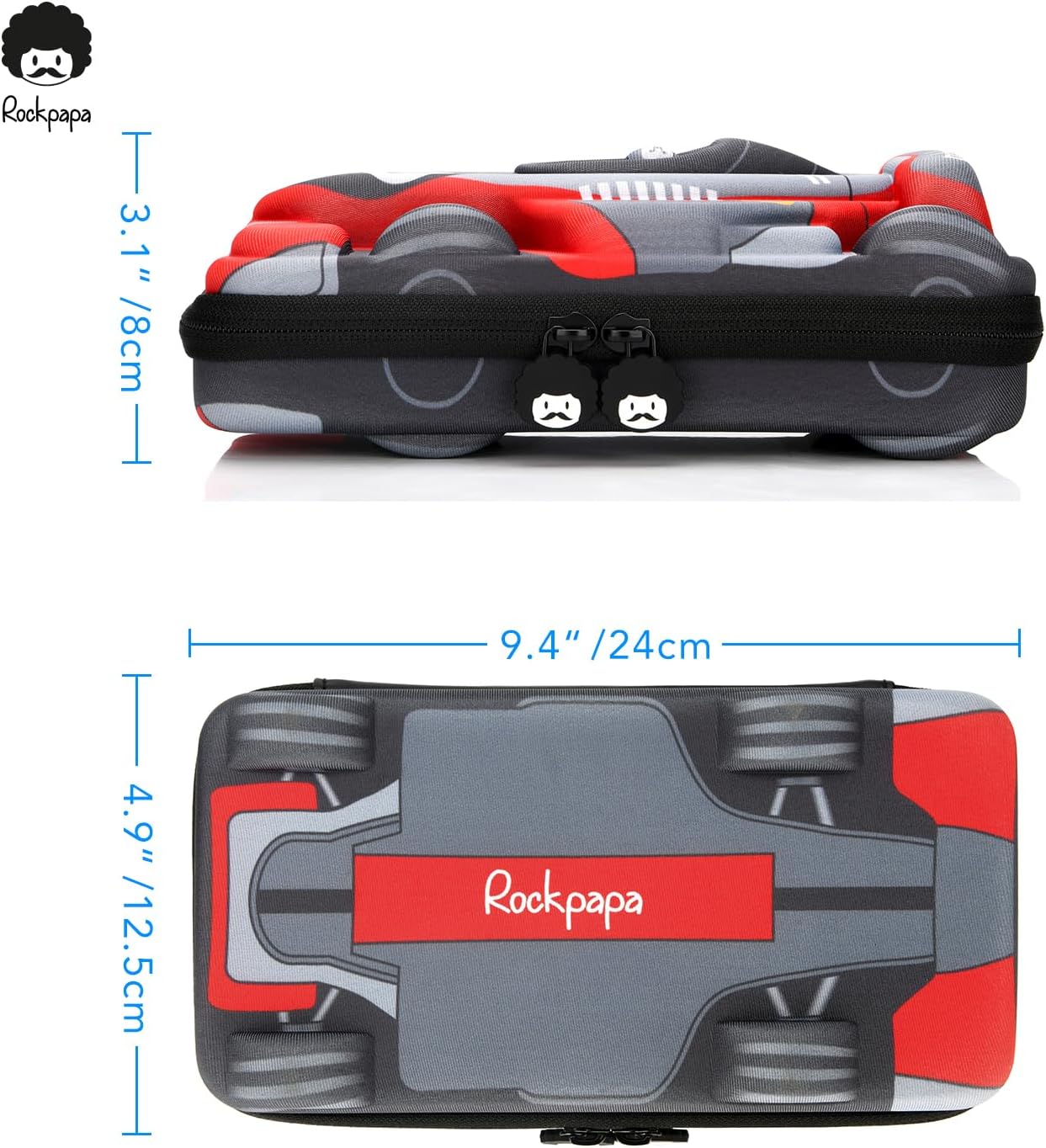 Rockpapa Large Pencil Cases, Big Pencil Case for Boys & Girls, Small Storage Box for School Students Boys Teens Kids Toddlers