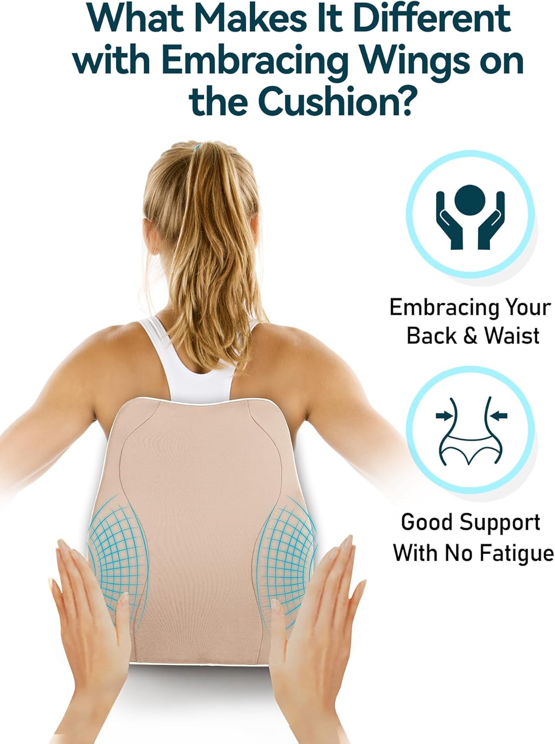 Purilite Select Ergonomic Lumbar Support Cushion