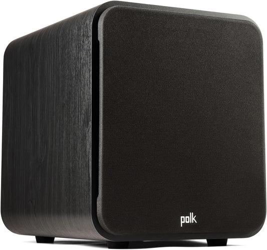 Polk Audio Signature Elite ES8 Subwoofer (Black), 8" Long-Throw Woofer with Mineral-Filled Polymer Cone, 100W Class D Amplifier, Front Firing Home Subwoofer, Time-Smart Phase Control