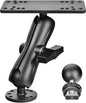VAUBORTTI Aluminum Fish Finder Mount, C-Size 1.5" Ball,T-Bolt Track Ball for Rail Tracks,Compatible with Lowrance, Garmin, Humminbird, Raymarine