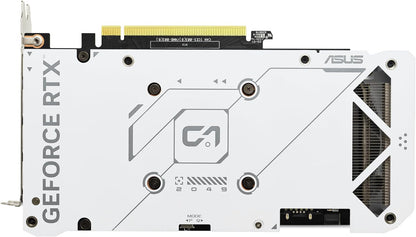 ASUS Dual GeForce RTX 4060 EVO White OC Edition 8GB GDDR6 (PCIe 4.0, 8GB GDDR6, DLSS 3, HDMI 2.1a, DisplayPort 1.4a, Axial-tech Fan Design, 0dB Technology, Dual BIOS, Auto-Extreme Tech)